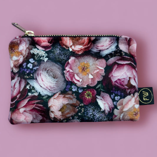 Luxury Peony Mini Pouch