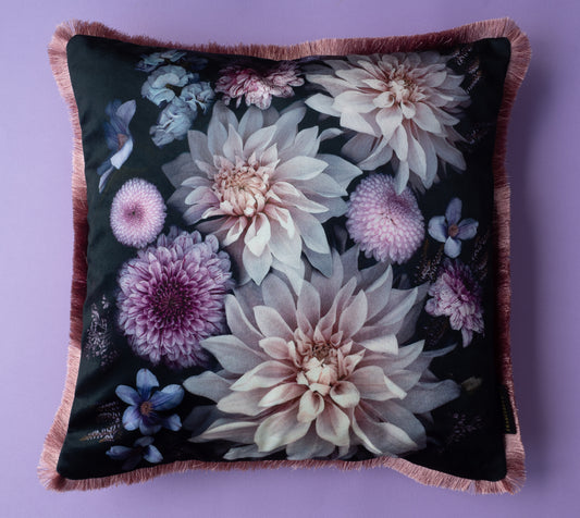 Luxury Dahlia Cushion